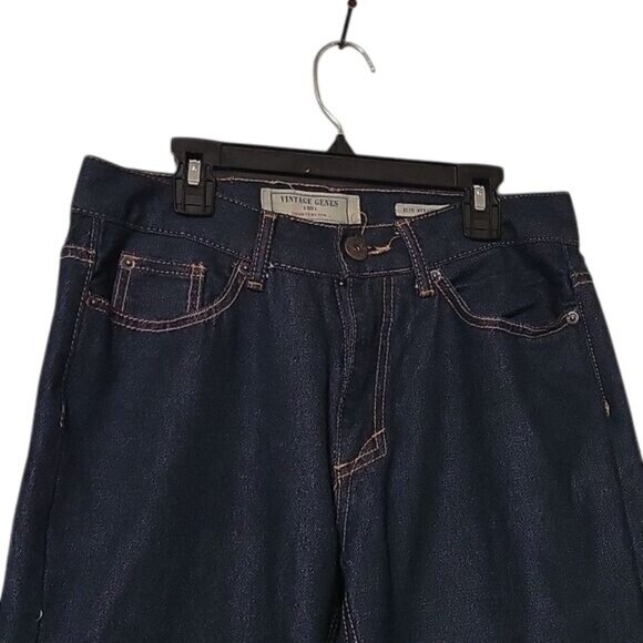 Vintage Genes 1891 Relaxed Fit Dark Wash Denim Jeans‎ Unisex Straight Leg - Picture 2 of 8